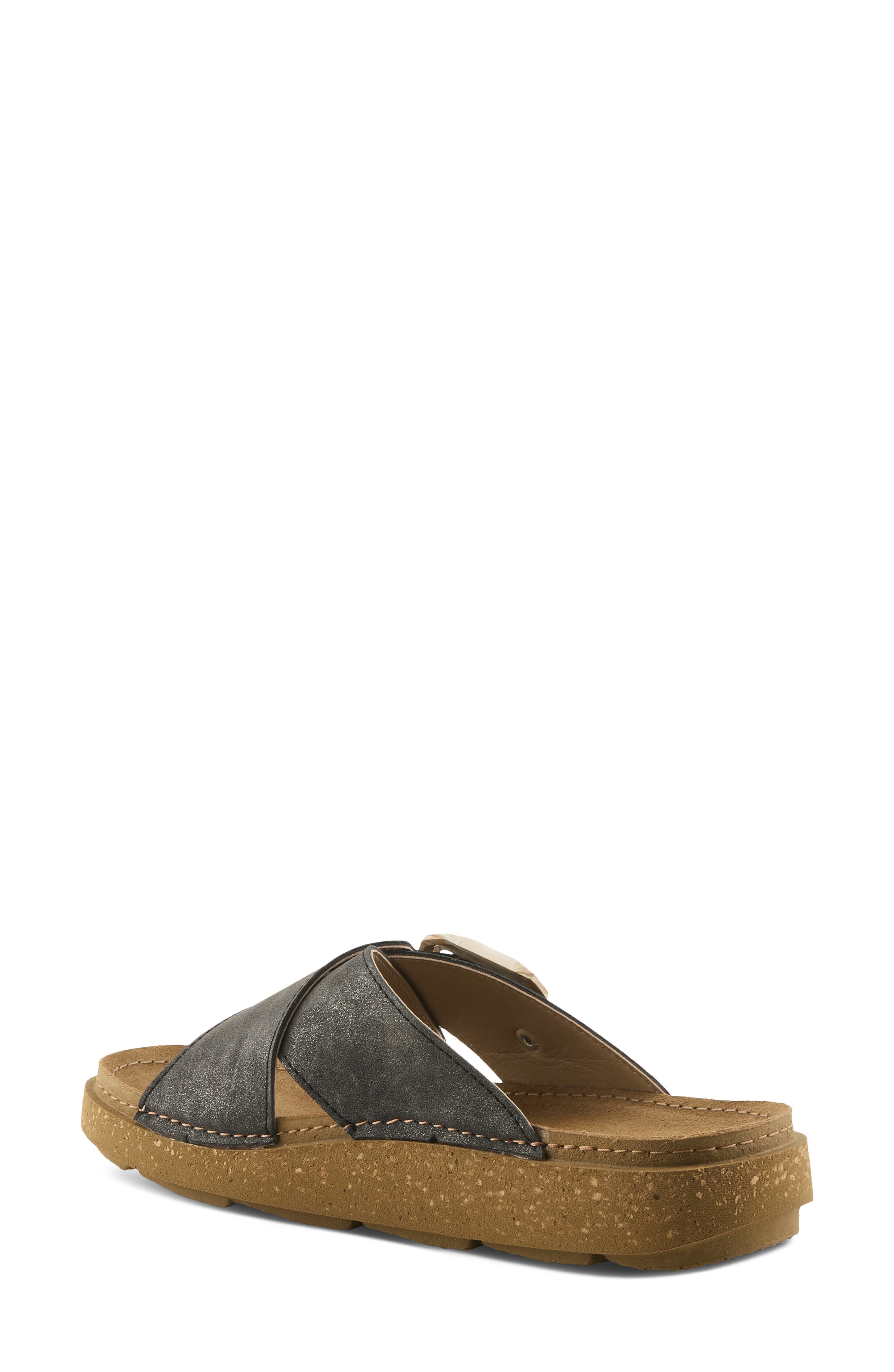 Flexus by Spring Step Aspa Slide Sandal, Alternate, color, Black