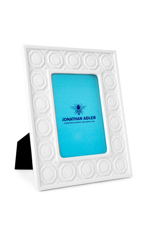 Jonathan Adler Charade Moulding Frame In White