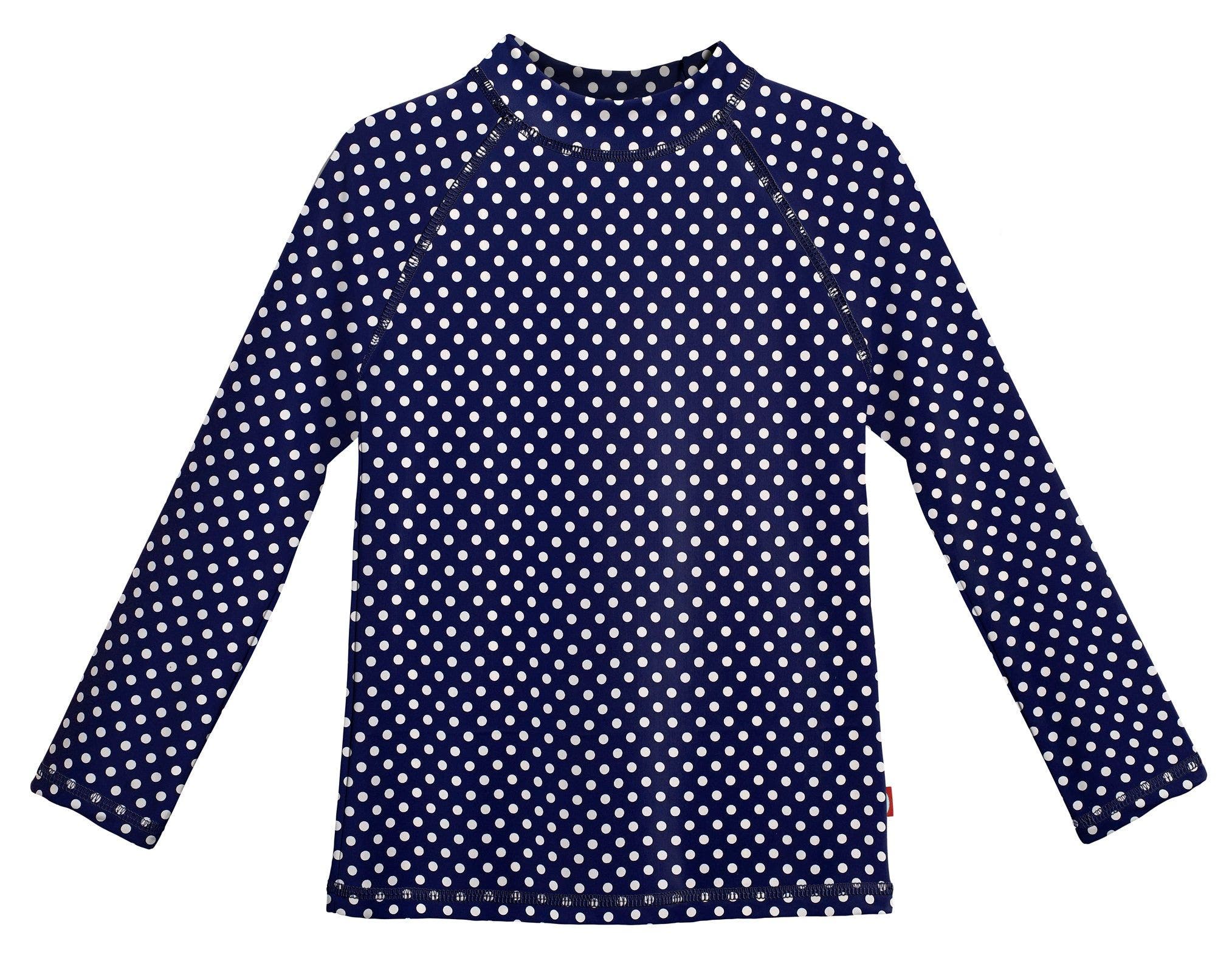 Navy w/ White Polka Dots