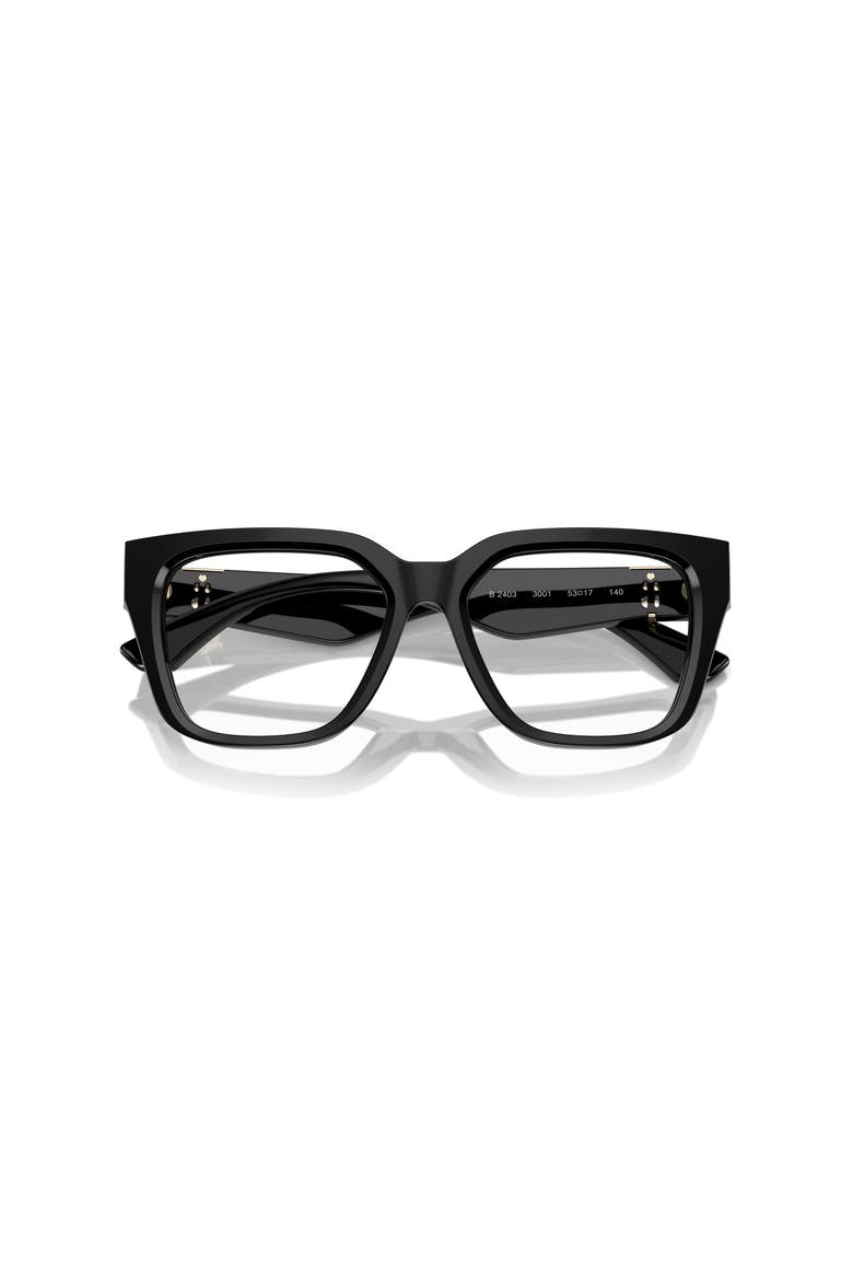 53mm Square optical glasses, Alternate, color, Black