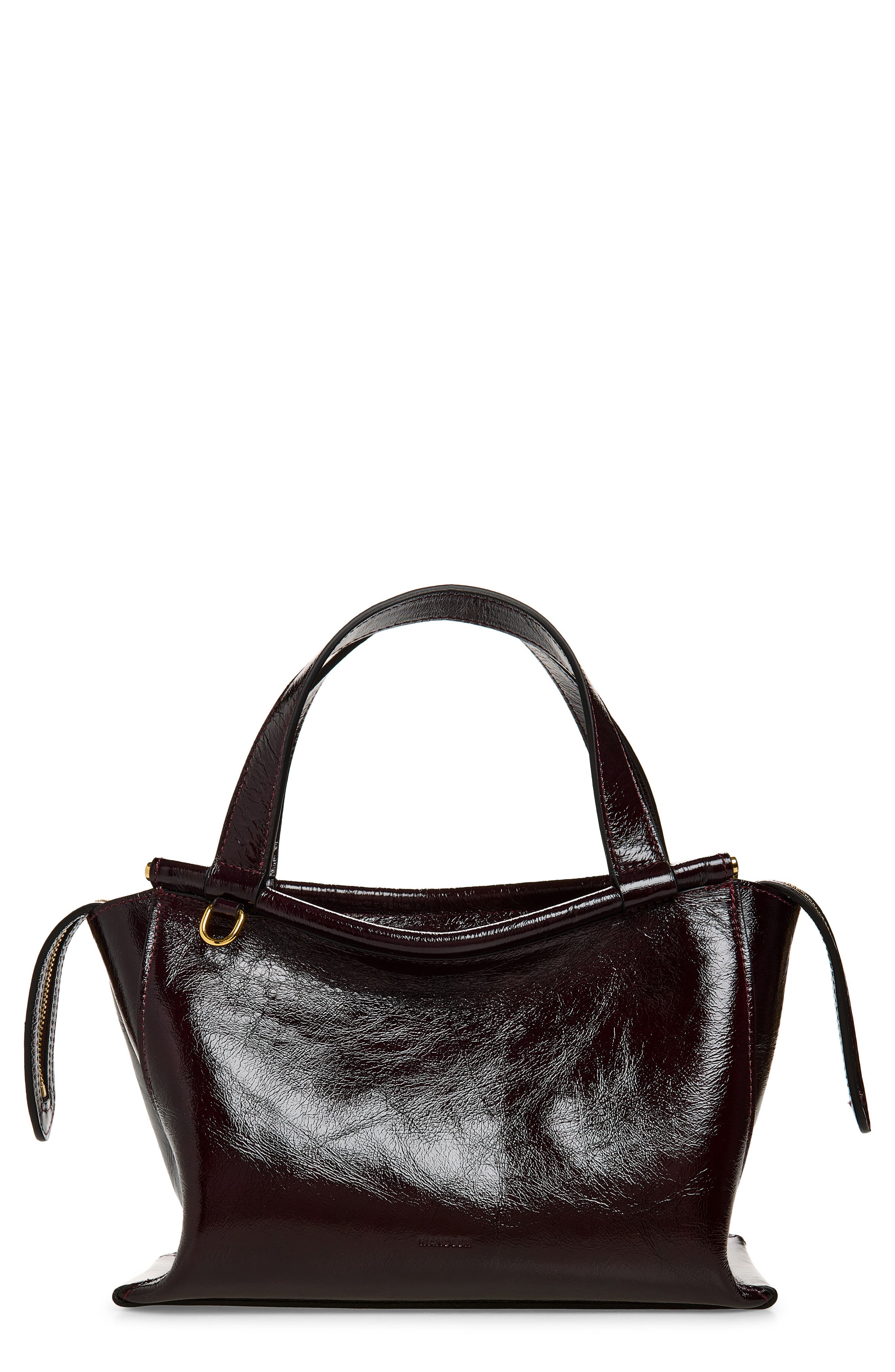 Ida Leather Bag, Main, color, BORDEAUX GLAZE