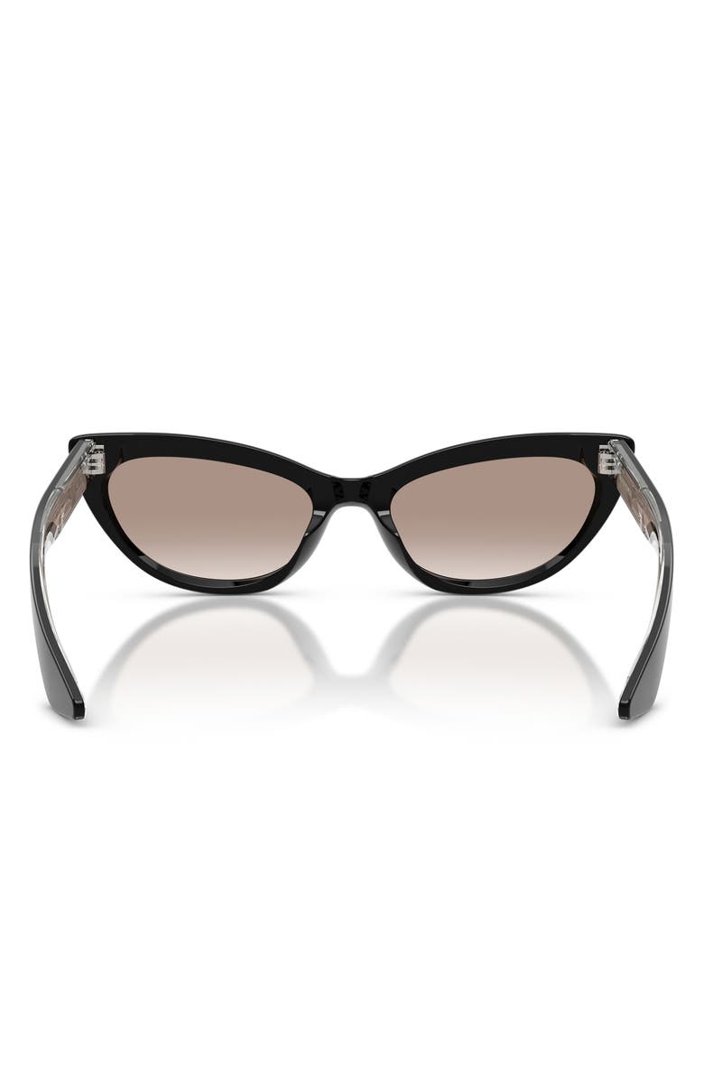 Oliver Peoples 53mm Khaite Cat Eye Sunglasses, Alternate, color, Black / Demo Lens