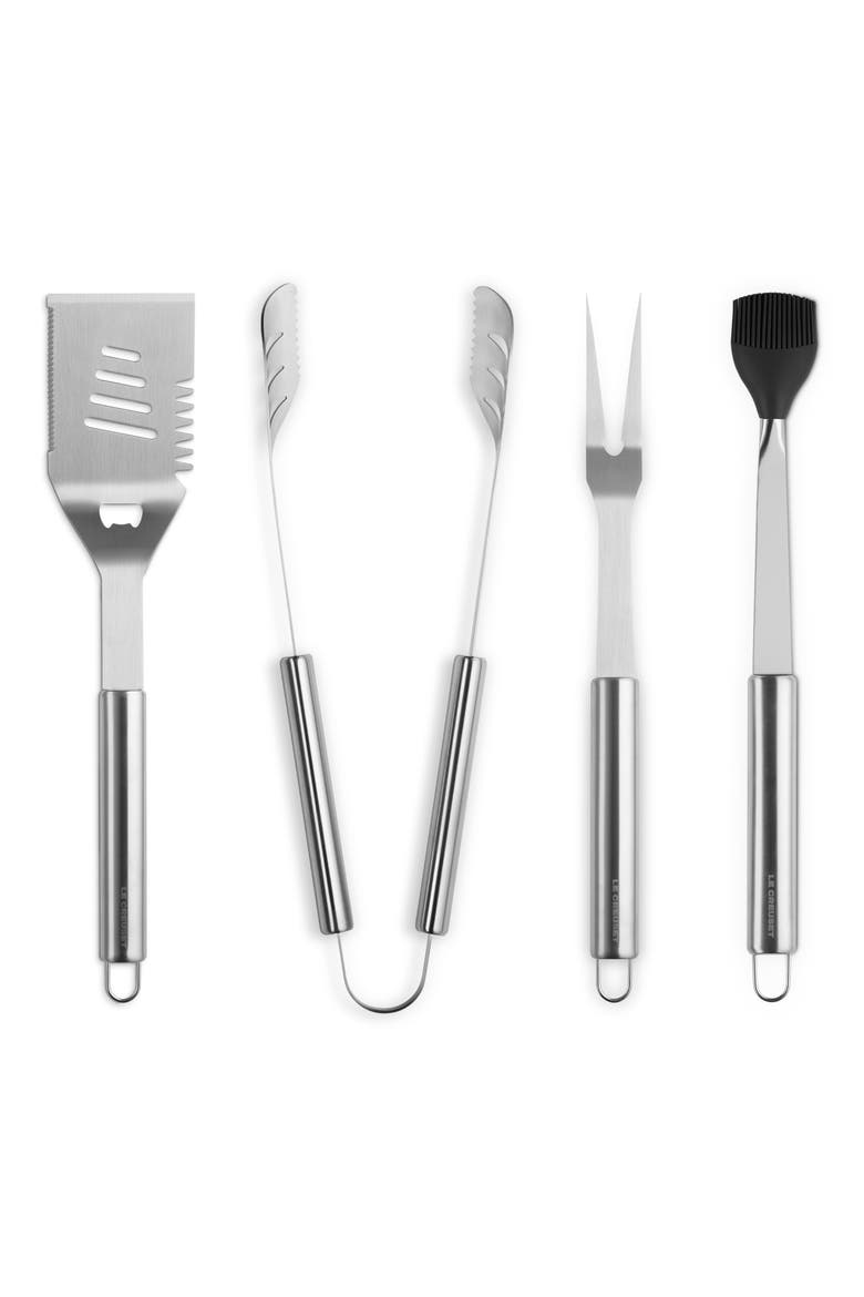 Outdoor 5-Piece Grilling Tools Set, Alternate, color, STAINLESS STEEL