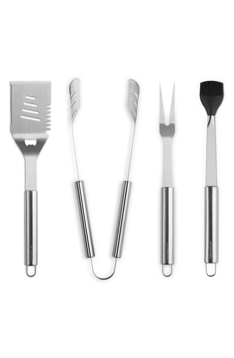 Le Creuset Outdoor 5-Piece Grilling Tools Set, Alternate, color, Stainless Steel