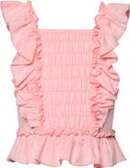 Sara Sara Kids' Ruffle Smocked Top