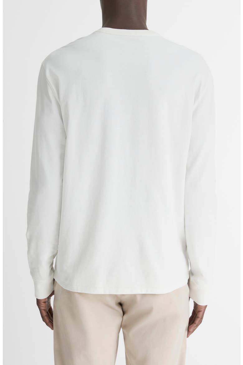 Long Sleeve Sueded Jersey Top, Alternate, color, OFF WHITE
