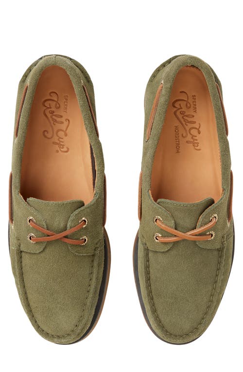 Sperry Top-sider® Gold Cup Authentic Original 2-eye Boat Shoe In Green