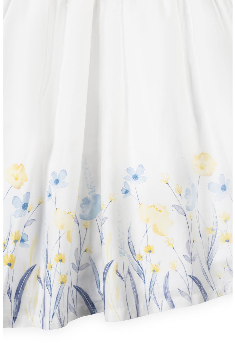 Kids' Organic Puff Sleeve Sateen Party Dress, Alternate, color, Sunlit Border Floral
