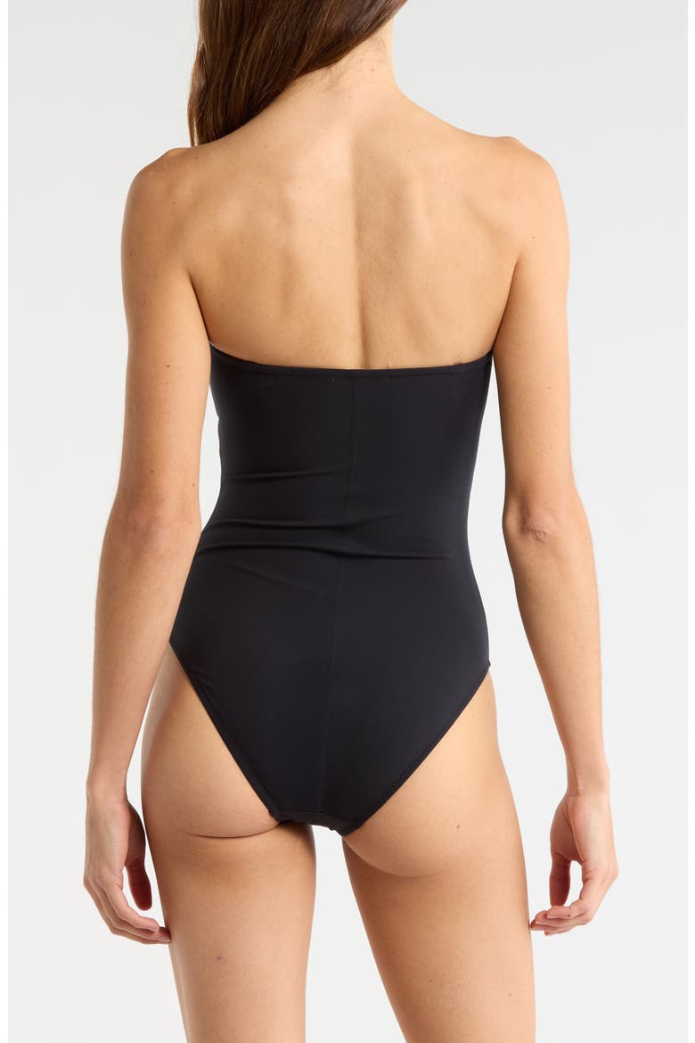 Hydra Maillot One-Piece Swimsuit, Alternate, color, NOIR