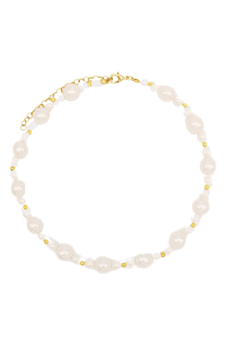Petit Moments Marvao Imitation Pearl Necklace, Main, color, 