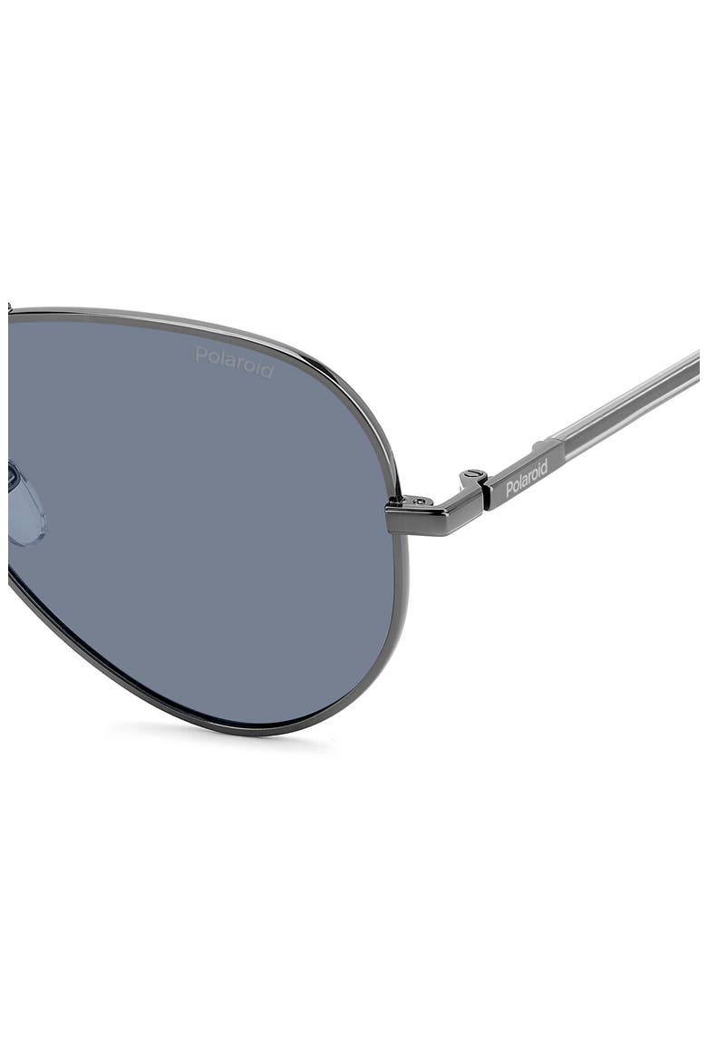 59mm Polarized Pilot Sunglasses, Alternate, color, DARK RUTHENIUM/ BLUE POLAR