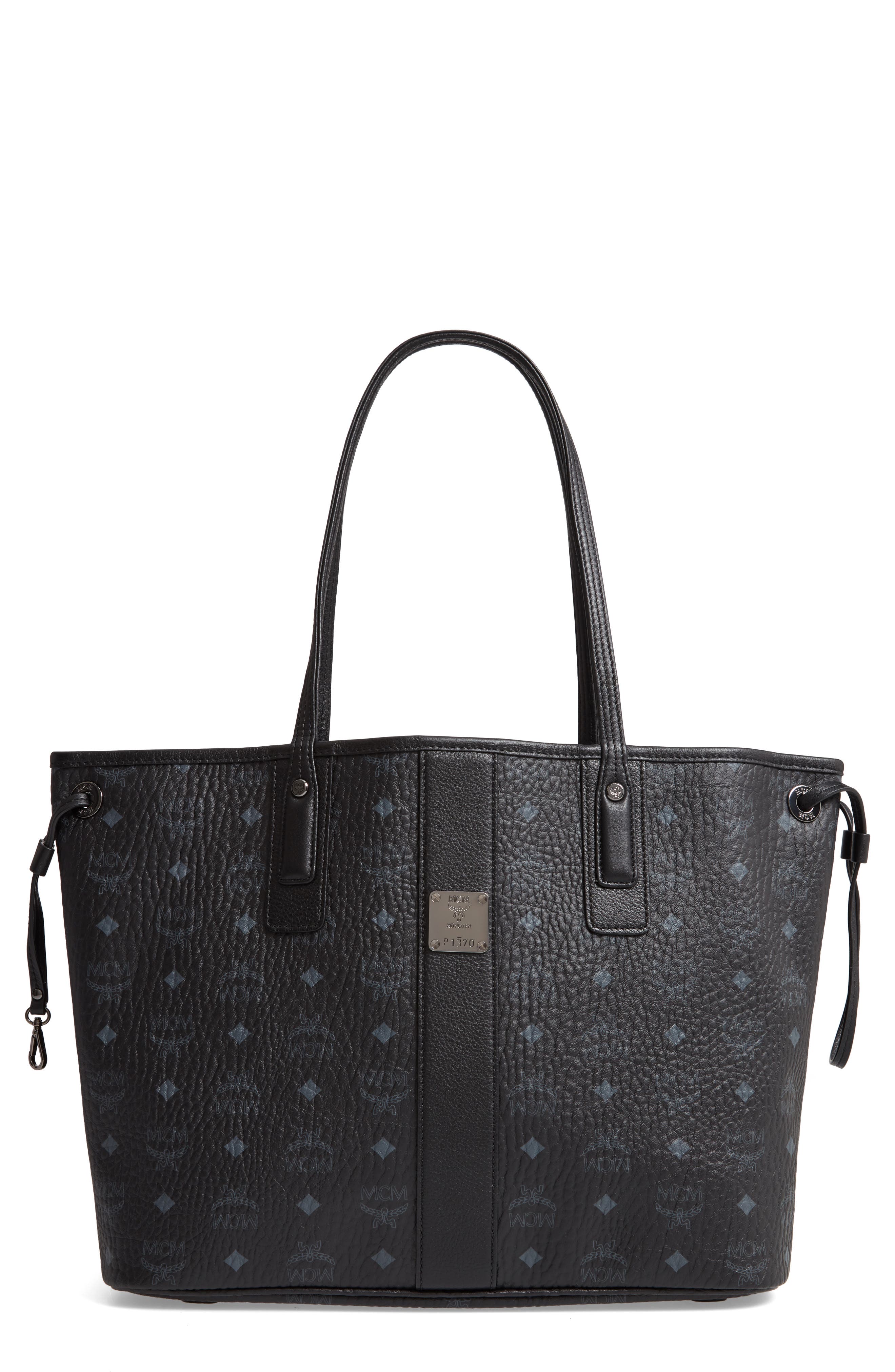 Medium Liz Reversible Shopper, Main, color, JET BLACK