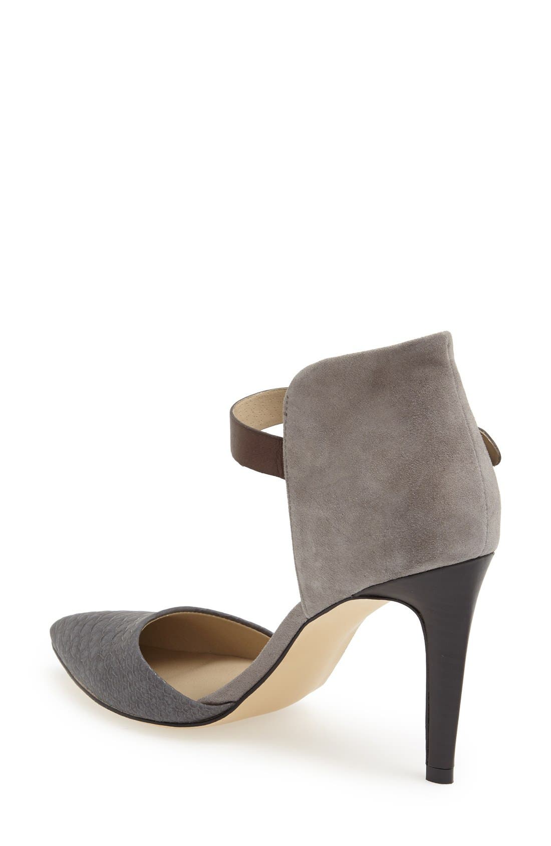 'Xenia' Pointy Toe Pump, Alternate, color, GREY