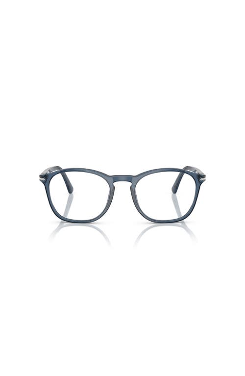 Persol 52mm Square Optical Glasses In Blue