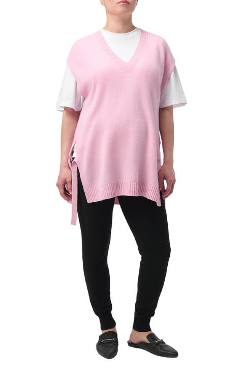 V-neck Cashmere Maternity Top