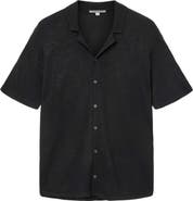 John Varvatos Arlon Paisley Sheen Camp Shirt