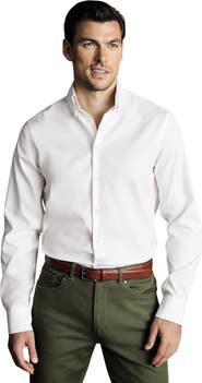 Charles Tyrwhitt Non-Iron Button-Down Oxford Slim Fit Shirt Single Cuff