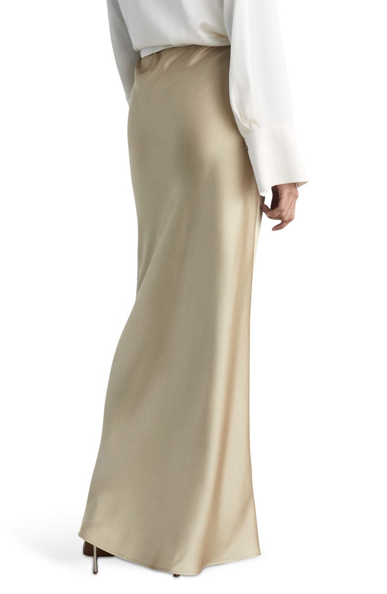 MANGO Satin Maxi Skirt, Alternate, color, 