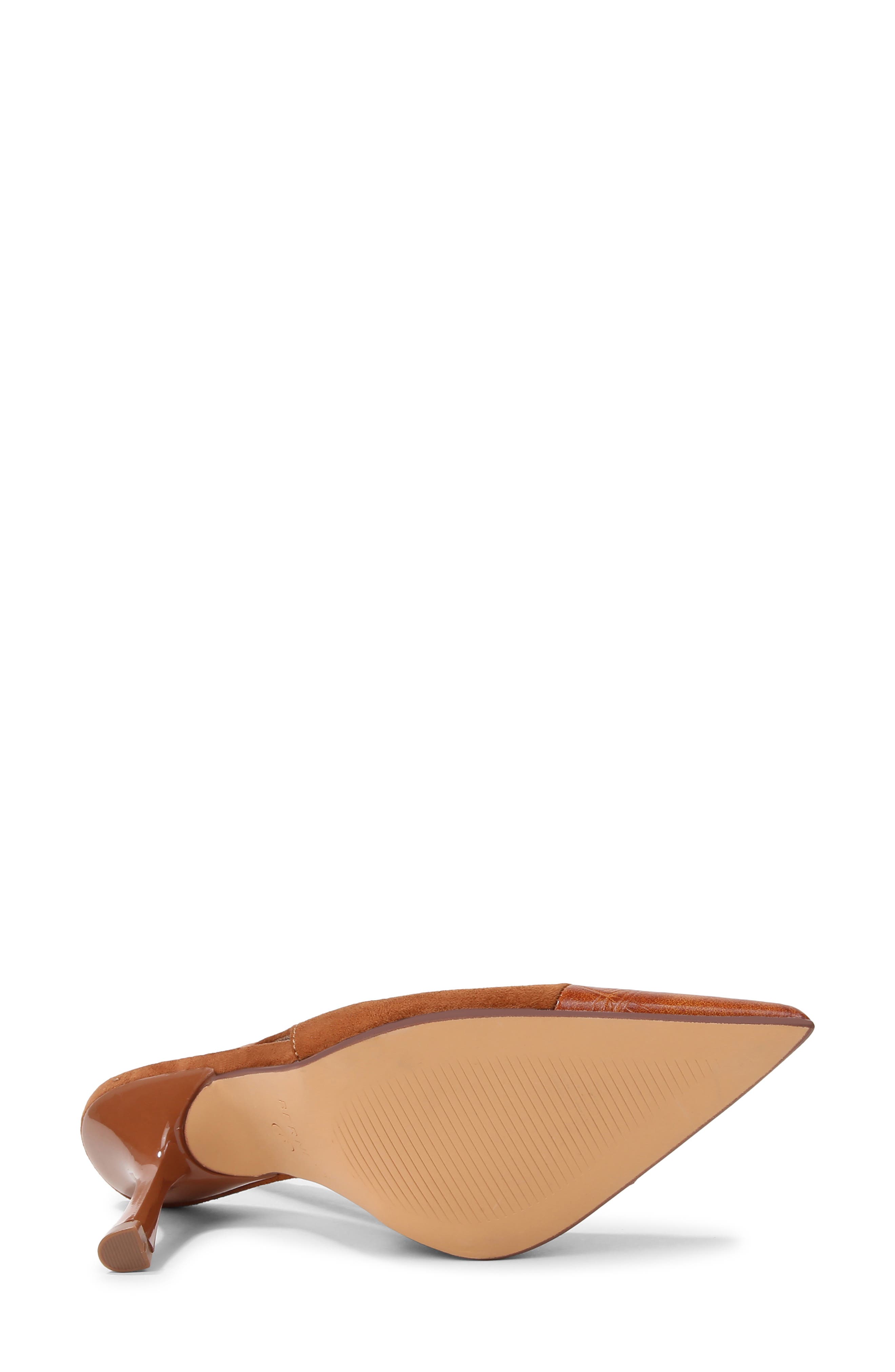 Florrie Faux Leather Slingback Pump, Alternate, color, CAMEL
