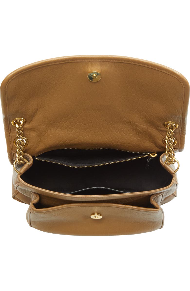 Saint Laurent Medium Niki Leather Shoulder Bag, Alternate, color, Dark Cork