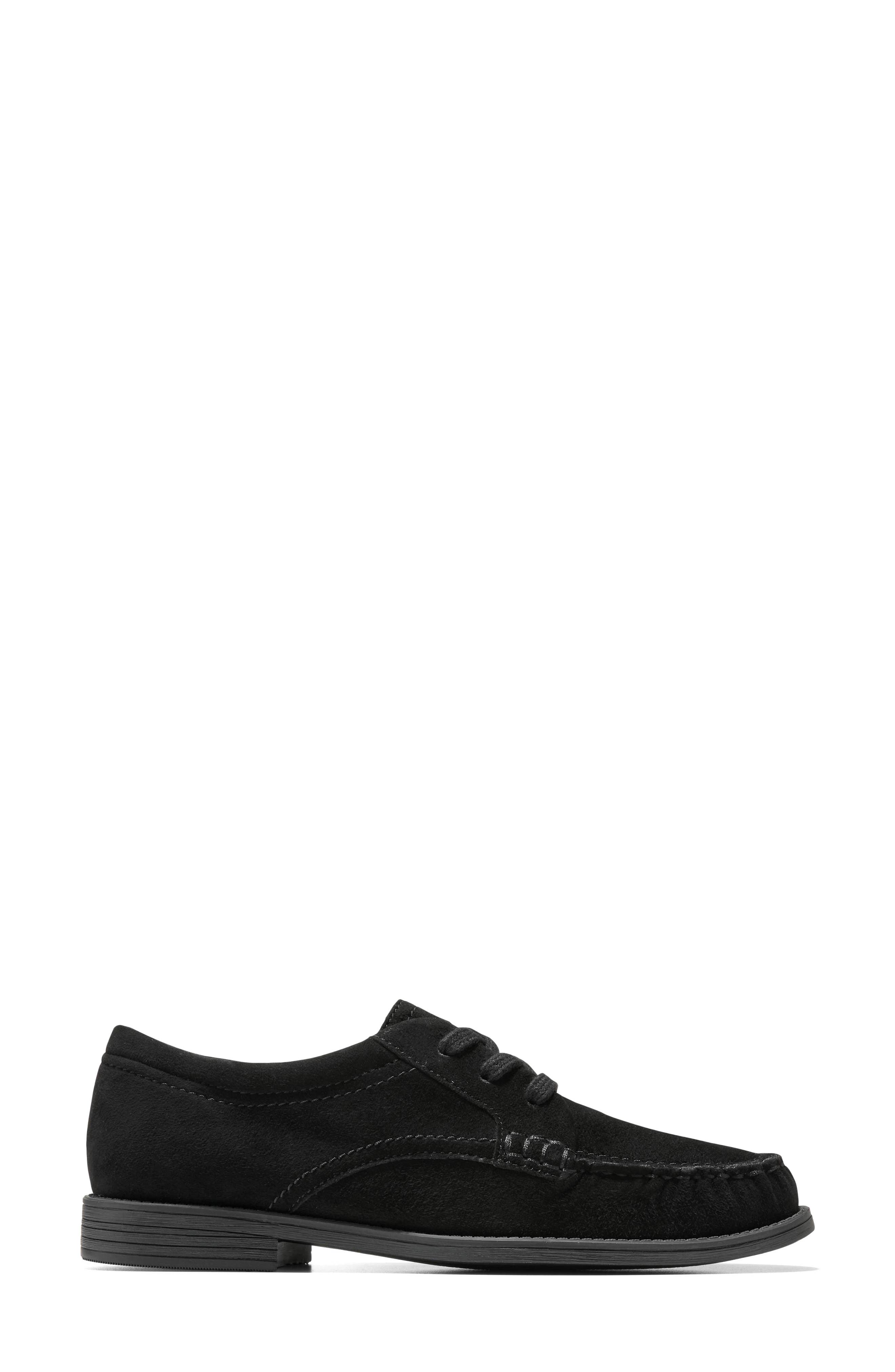 Stassi Leather Oxford, Alternate, color, BLACK SUEDE