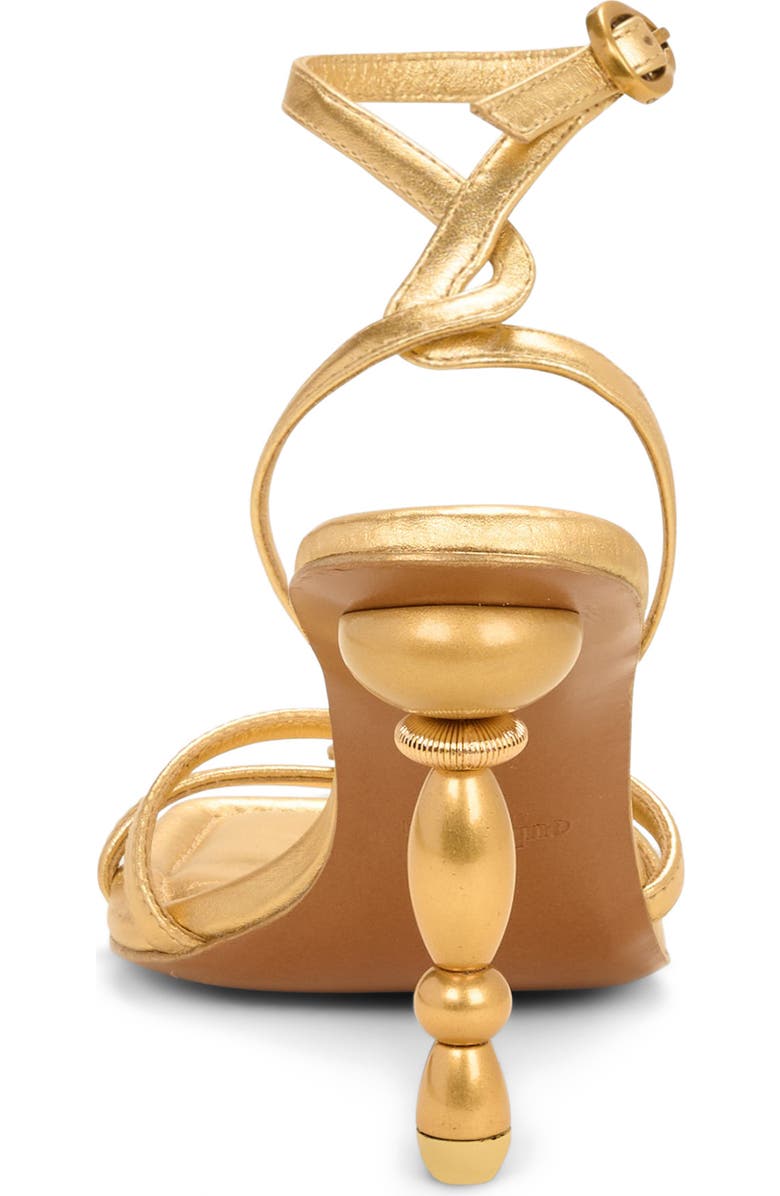 Cult Gaia Maddie Ankle Strap Sandal, Alternate, color, Gold