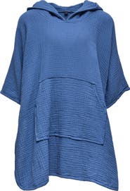 Snapper Rock Kids' Hooded Cotton Cover-Up Poncho
