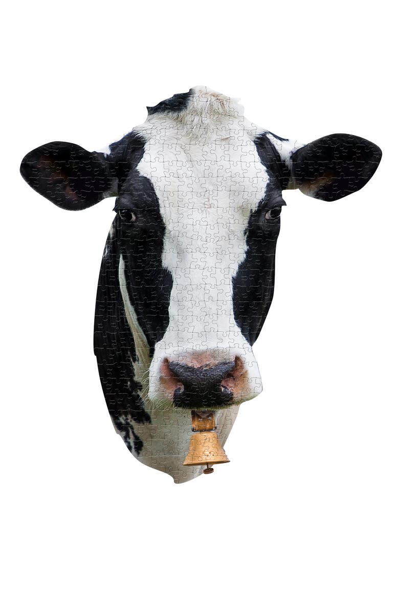 I Am Cow 300 Pieces Animal Shaped Jigsaw Puzzle, Alternate, color, Multicolored