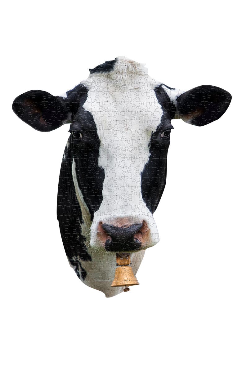 Madd Capp I Am Cow 300 Pieces Animal Shaped Jigsaw Puzzle, Alternate, color, 