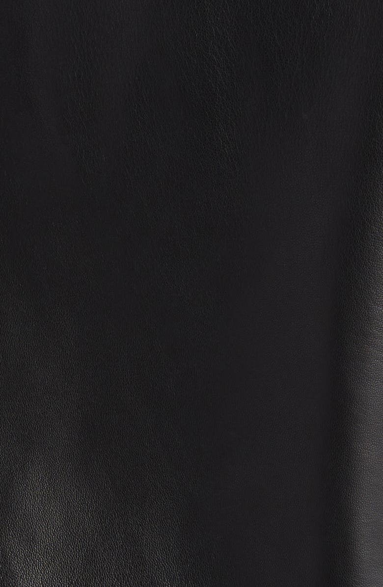 Emporio Armani Leather Bomber Jacket, Alternate, color, 