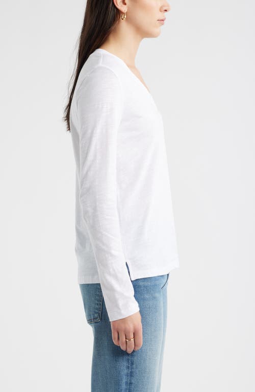 Caslonr Caslon(r) Long Sleeve V-neck T-shirt