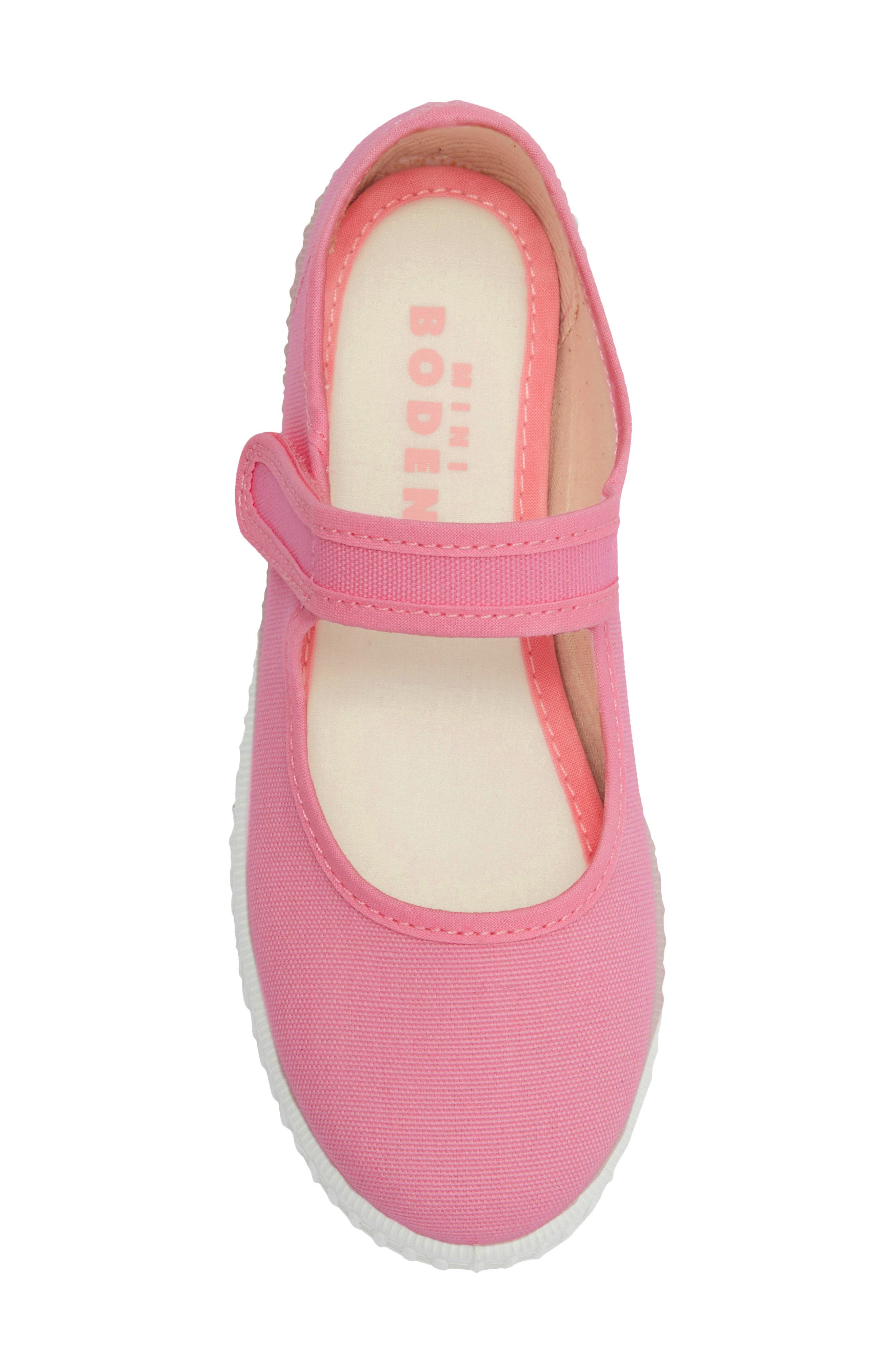 Mini Boden Kids' Canvas Mary Jane Flat, Alternate, color, Plain
