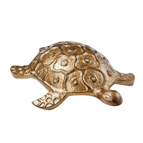 Turtle Garden Decor Antique Brass Aluminum Spring