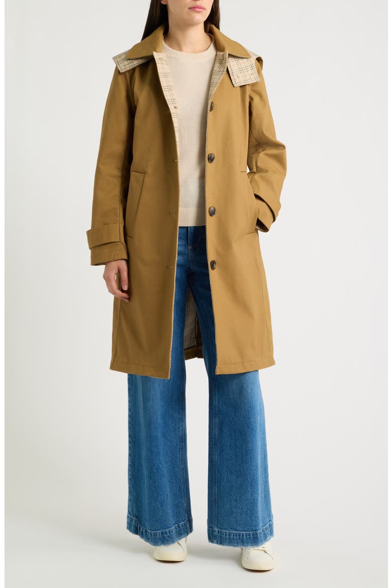 Heritage Long Raincoat, Alternate, color, KHAKI/ TAN