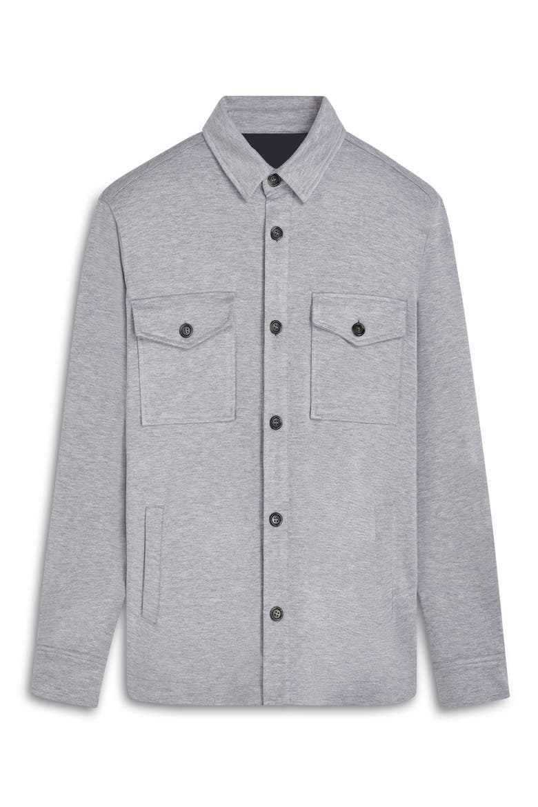 Double Knit Shirt Jacket, Alternate, color, PLATINUM