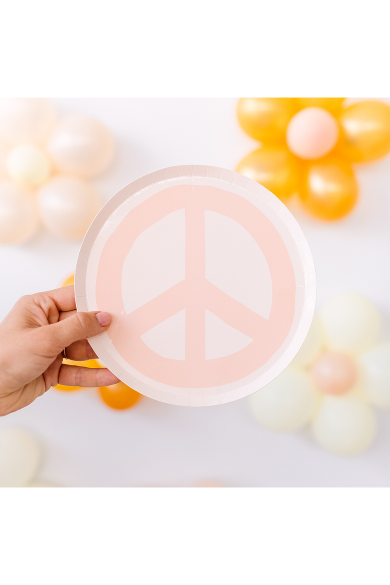 Peace & Love Peace Dessert Plates, Alternate, color, Assorted Pre-Pack