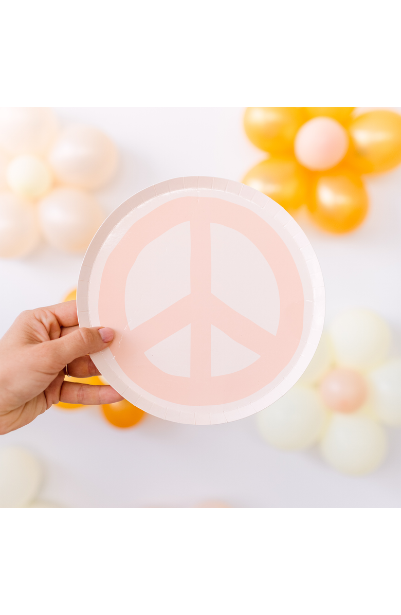 Jollity 
Co Peace 
Love Peace Dessert Plates, Alternate, color, Assorted Pre-Pack