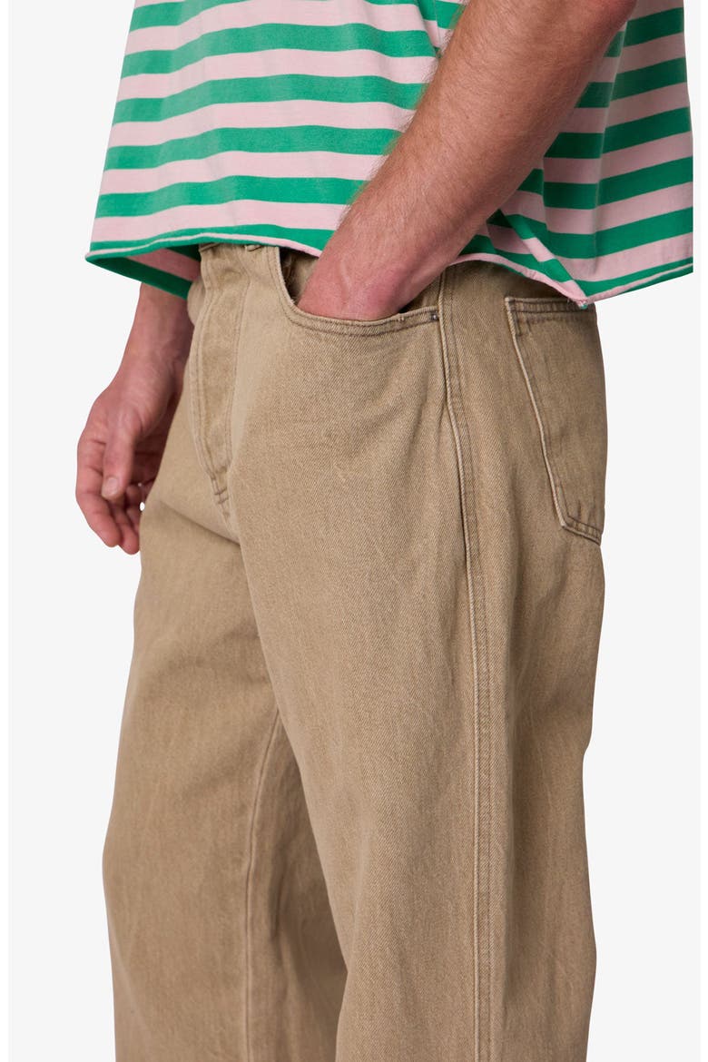 Washed Kick Flare Jeans, Alternate, color, KHAKI