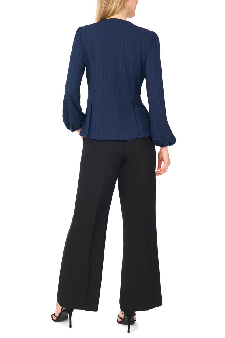 Textured Long Sleeve Top, Alternate, color, INDIGO NIGHT