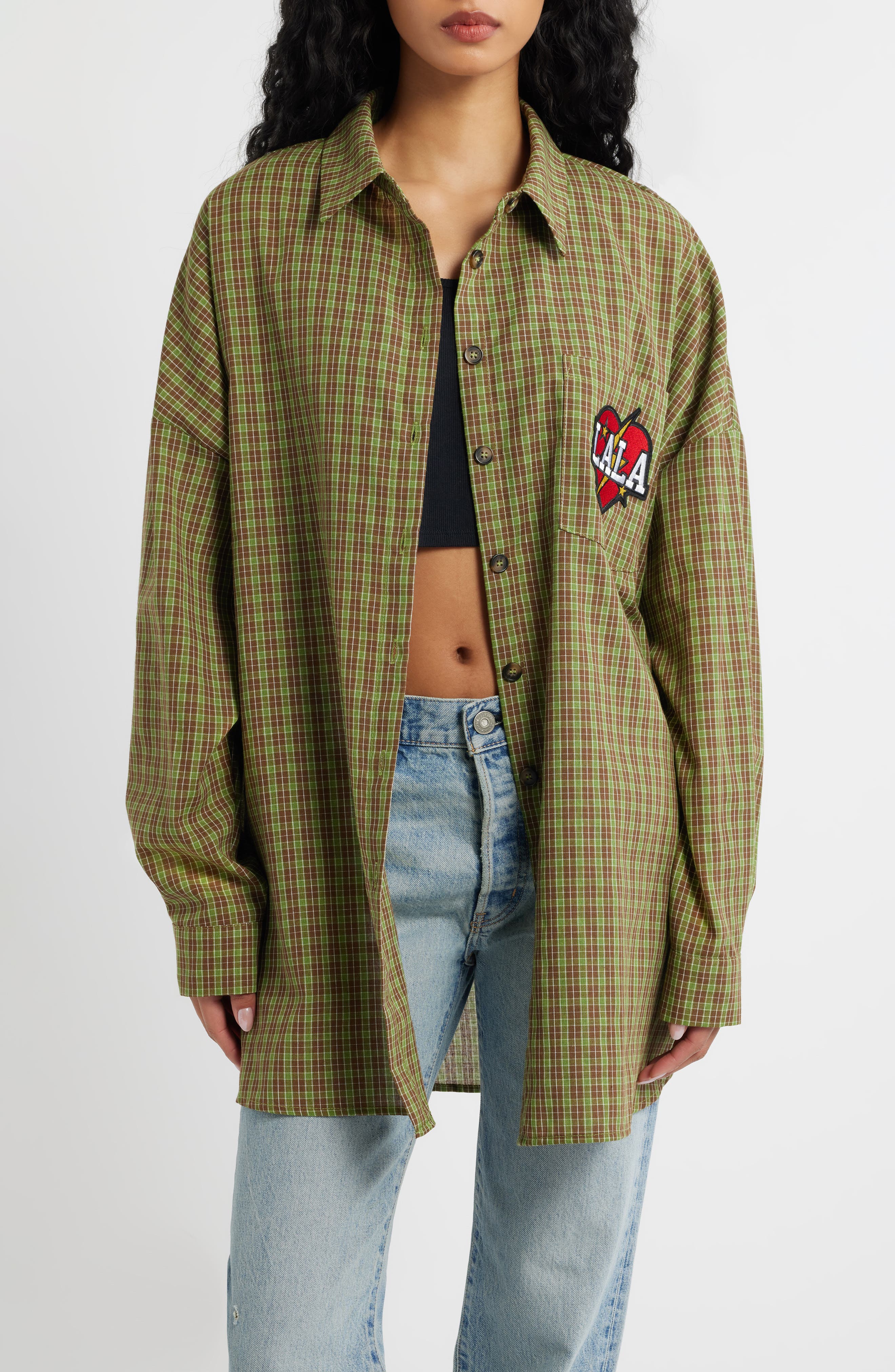 selected GREEN PLAID