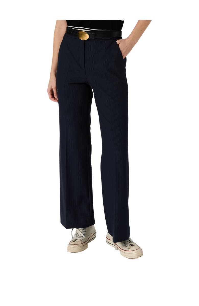 GERARD DAREL Avia Mid Rise Tailored Trousers, Main, color, Navy Blue