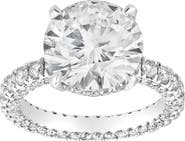 LuvMyJewelry Laryssa 14K Gold Round Lab Grown Diamond Hidden Halo Engagement Ring - 7 Cts