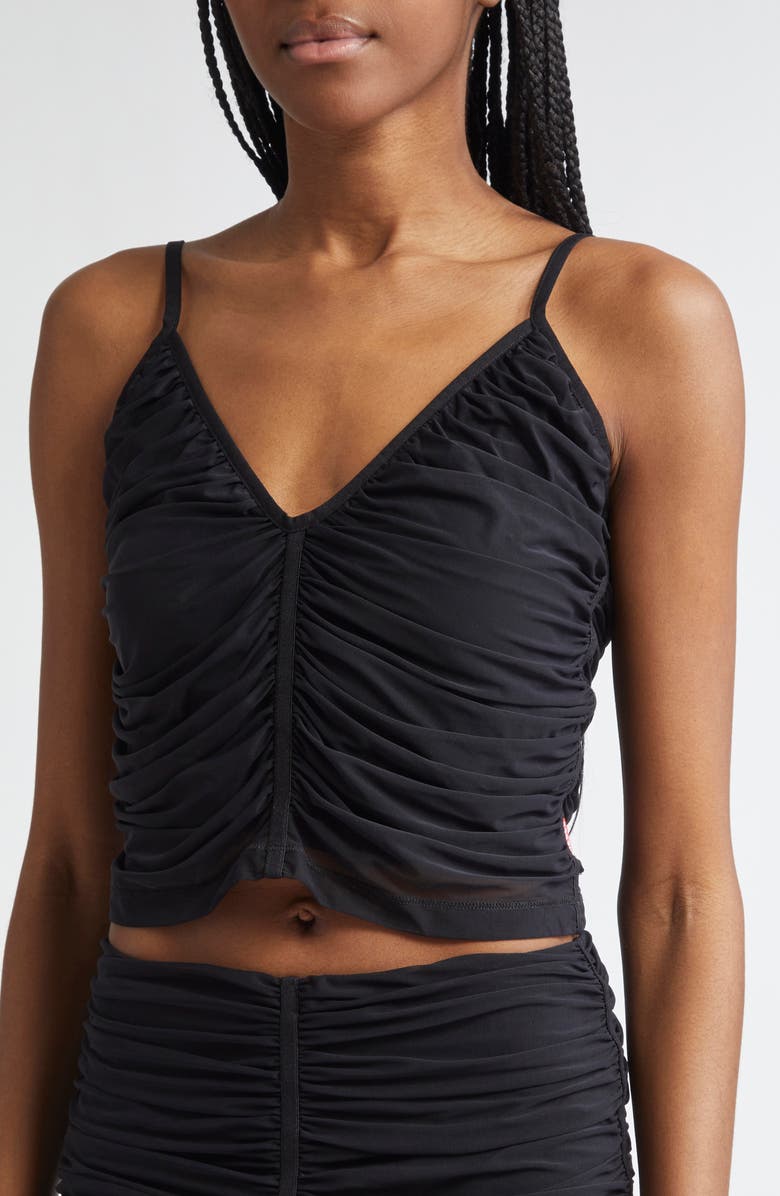 DIESEL<sup>®</sup> T-Aiky Ruched Tulle Camisole, Alternate, color, Deep/Black