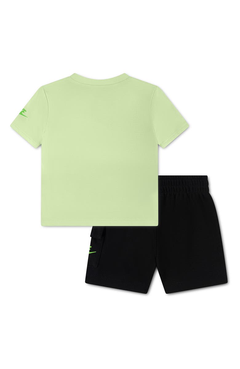 Nike Logo Tee & Cargo Shorts 2-Piece Set, Alternate, color, K9ablack/