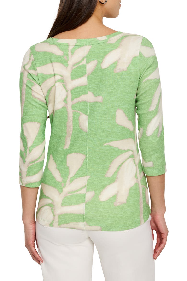 Shadow Fern Knit Top, Alternate, color, GREEN MULTI