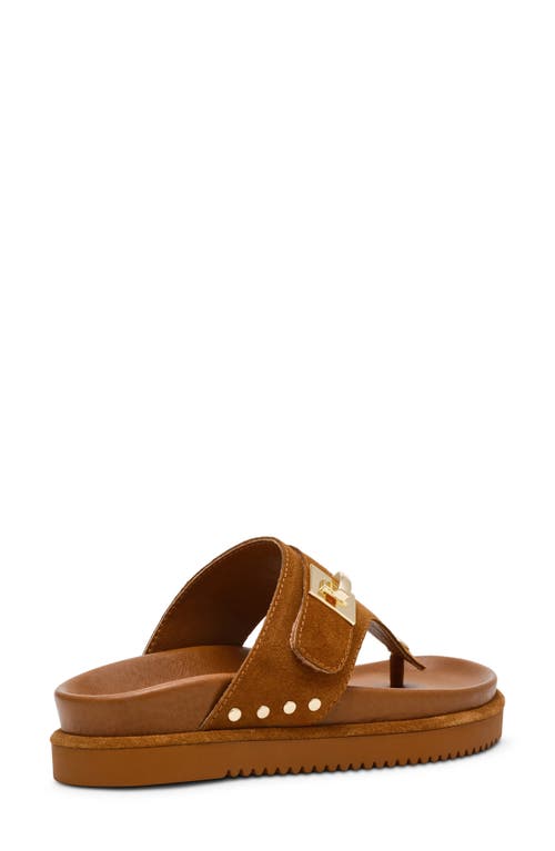 Steve Madden Thona Platform Sandal In Chestnut Suede