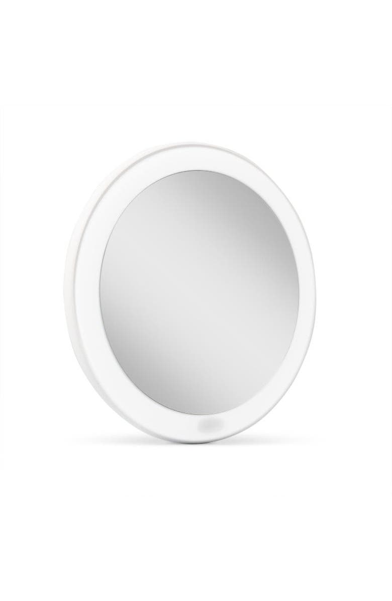 Zadro Rechargeable LED Lighted Compact Mirror with 3X Magnification, Main, color, White