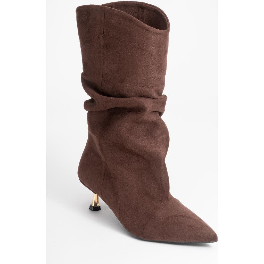 Prologue Shoes Stein Pointed Toe Boot In Brown