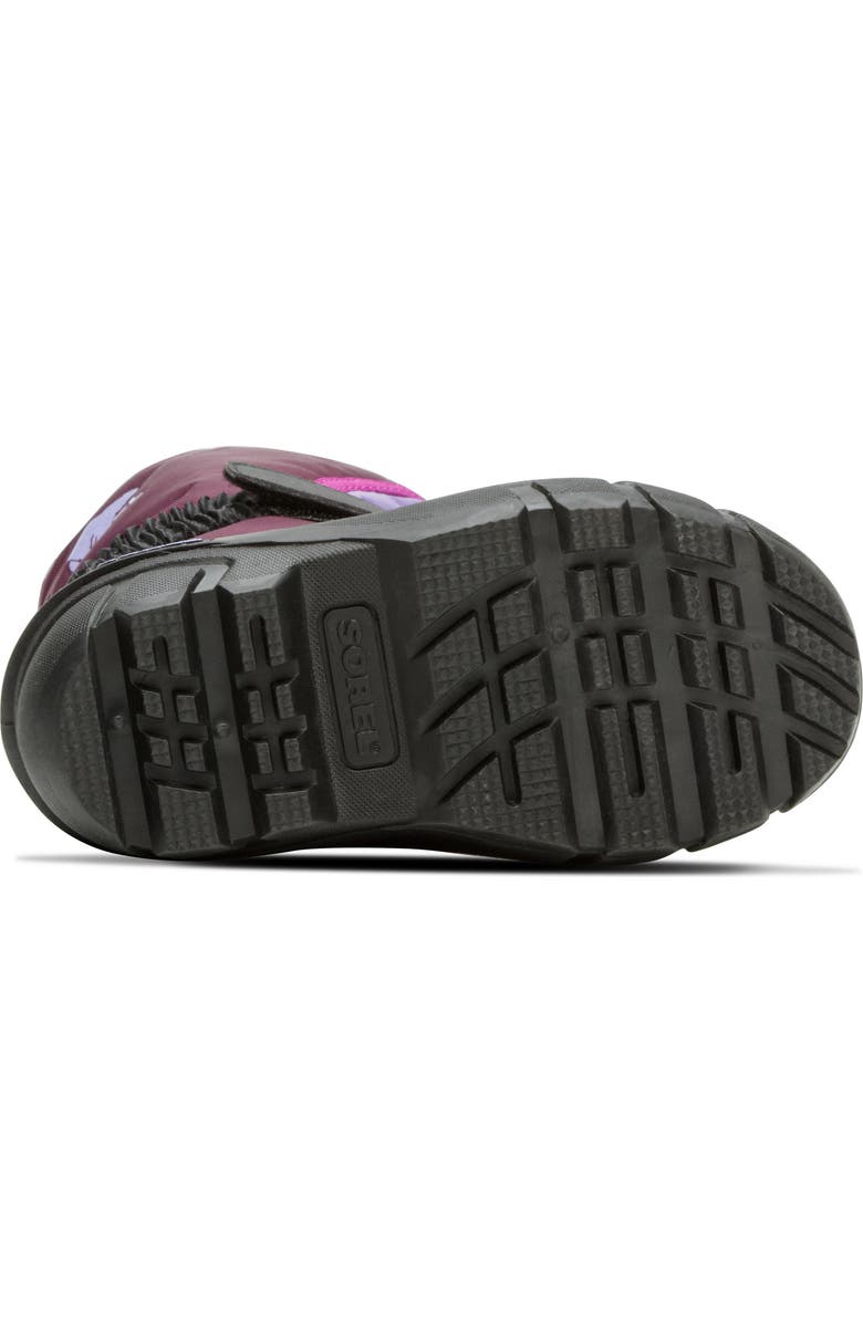 SOREL Kids' Flurry Waterproof Snow Boot, Alternate, color, Purple Dahlia/ Paisley Purple
