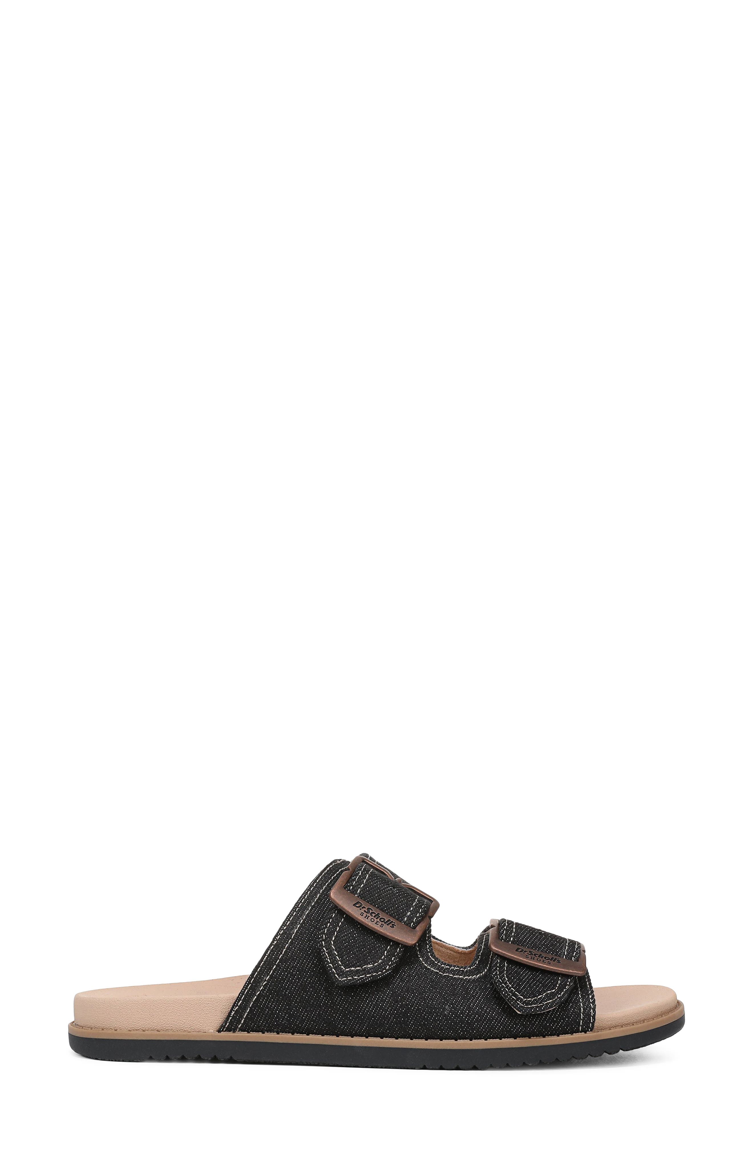 Dr. Scholl's x Wrangler<sup>®</sup> So Wrangler Slide Sandal, Alternate, color, Black